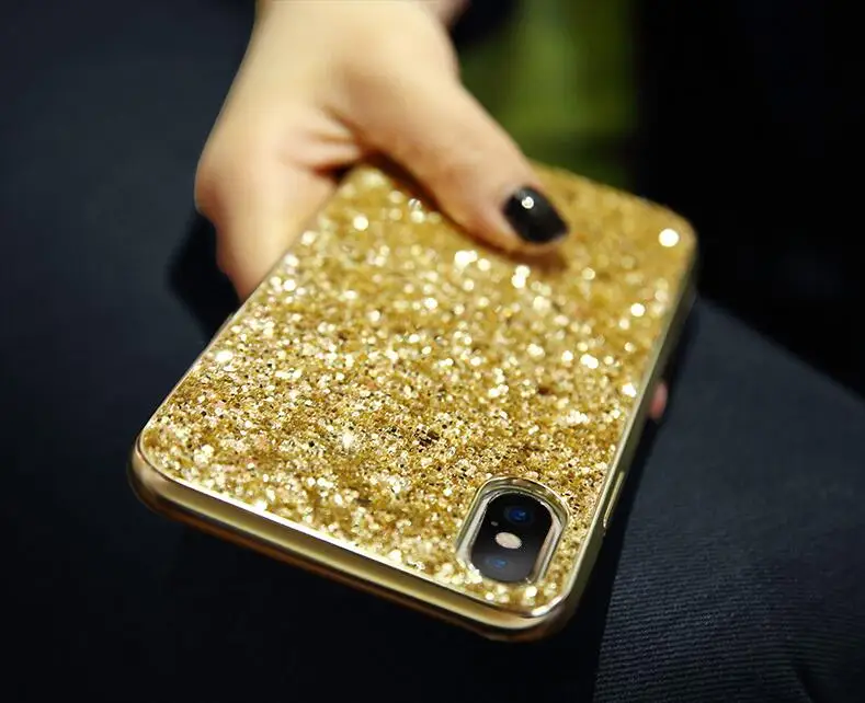 Bling Glitter Sequin plating Case For Xiaomi Redmi Note 5 Pro Global Version Cover Case For Redmi 7 Note 6 k20 mix 3 mi 9 capa xiaomi leather case custom Cases For Xiaomi