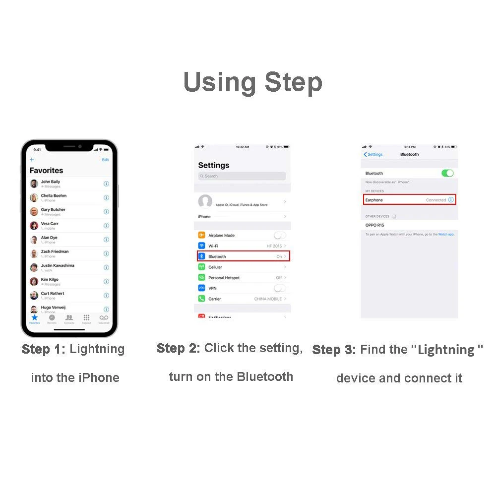 Проводные Bluetooth наушники с микрофоном спортивные для iPhone 8 7 6 Plus XS Max XR iPad|Наушники