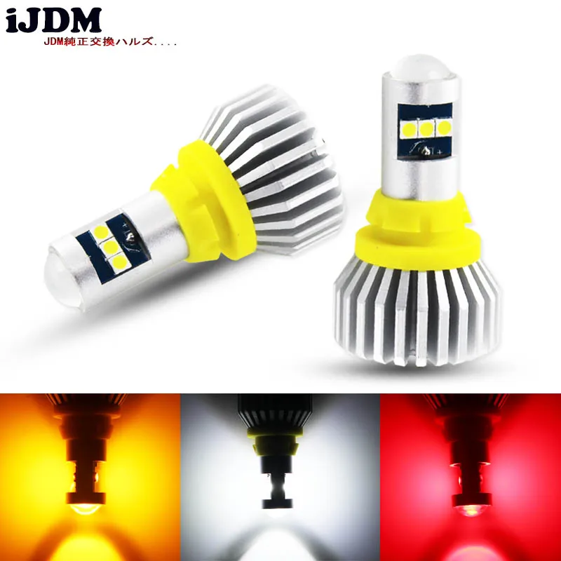 

iJDM W16W T15 LED Bulbs Canbus OBC Error Free LED 921 912 W16W LED Bulbs Car reverse lamp Turn Signal Brake Lamp white Red amber