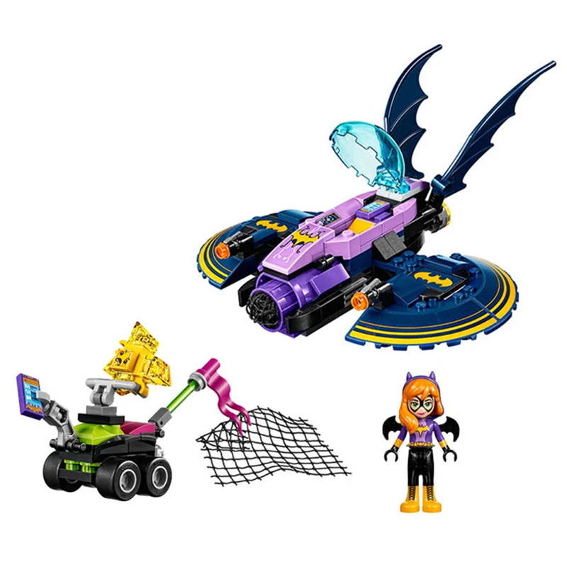 10615 DC Super Hero обувь для девочек batgirl Batjet Chase Building Block Дети DIY Развивающие кирпичи игрушки Совместимые с подарками с 41230