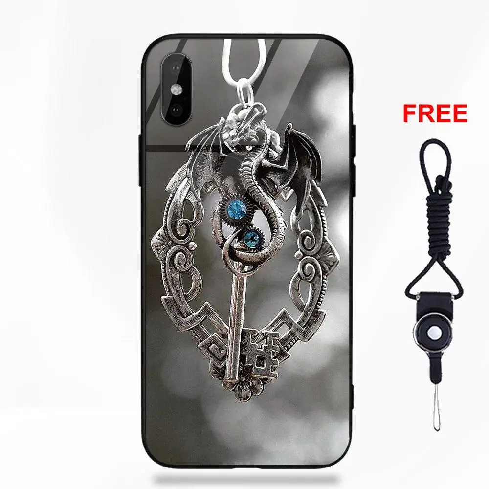 Vvcqod для Apple IPhone X XS Max XR 5 5C 5S SE 6 S 7 8 плюс мягкая TPU оправа закаленное стекло