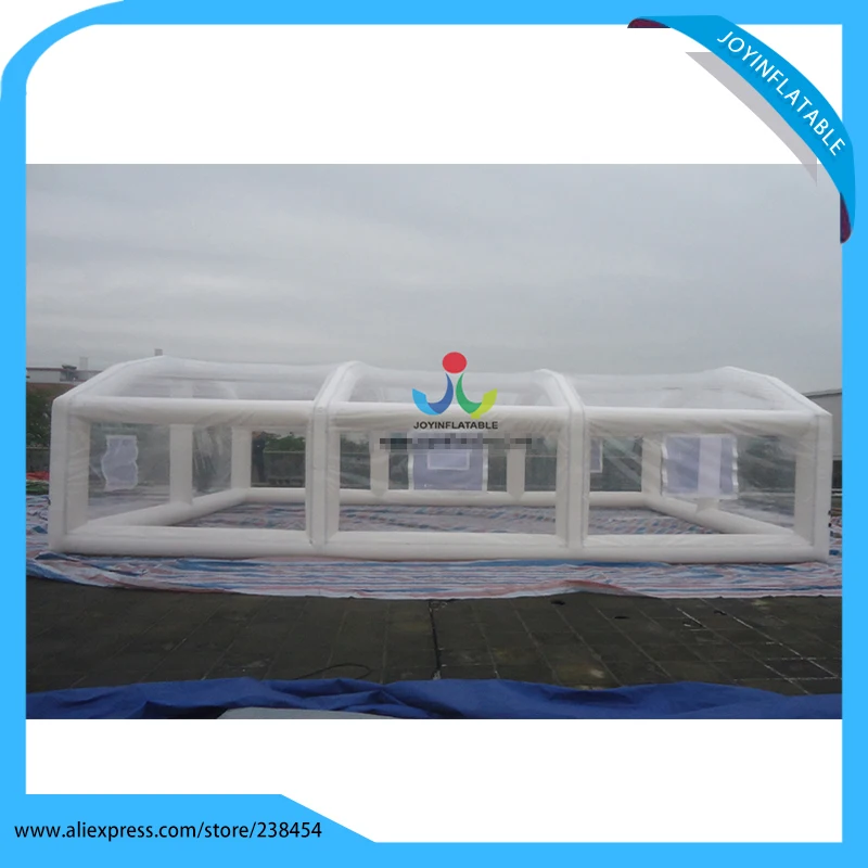 Free Shipping  7.6X5.8X2.6M Professional Manufacture Inflatable Transparent Tent For CarInflatable Car Covers Gara