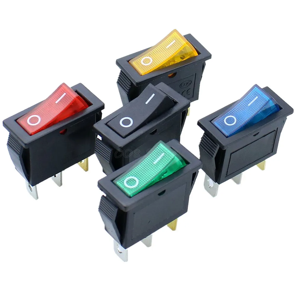 

On/Off 3Pin Rectangle Long Rocker Switch with Waterproof Cover Car Dash SPST KCD3
