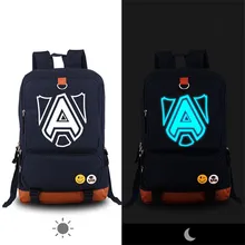 EQUIPO Dota DOTA2 ALIANZA Luminoso Lienzo de Impresión hombres Mochila de Viaje Bolsas Para Portátiles de Moda Mochilas escolares para Adolescentes