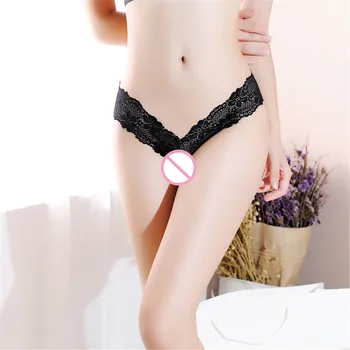 

Panties Woman Lace Sexy G-String Briefs Lingerie Low Waist Crotch Cotton Woman Thong T-back Female Underwear For Woman