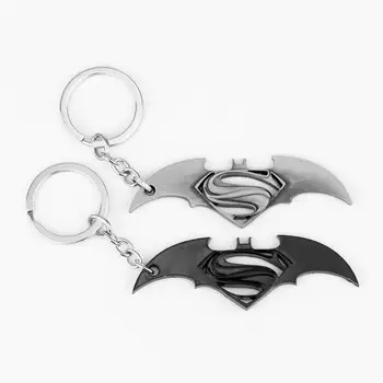 

The Avengers Batman Superman Key Chain Super hero Pendant Keychain figure Style Metal Keyring Action Figure Cosplay Toys