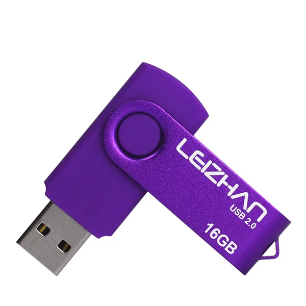 LEIZHAN USB2.0 флеш-накопитель 64 Гб 32 GBDual флешки 16 GB фото памяти 8 GB телефон флеш-накопитель 4 GB Pen диск ноутбука U диска - Цвет: Фиолетовый