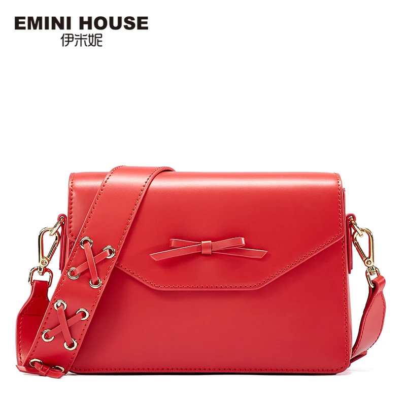 EMINI HOUSE сумки через плечо с бантом для женщин роскошные женские дизайнерская
