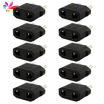 

10PCS US USA to EU Europe AC Power Travel Wall Plug Adapter Converter New-15