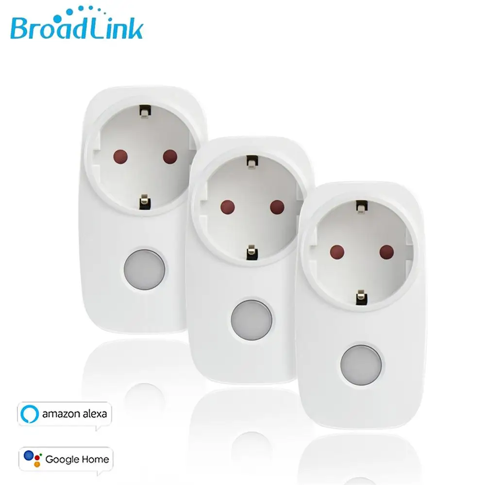 Broadlink SP3S SP3 Wi-Fi бразильская розетка умный дом приложение дистанционное управление измеритель мощности работает для Amazon Alexa Google Home Echo - Комплект: 3 Pcs SP3S EU Plug