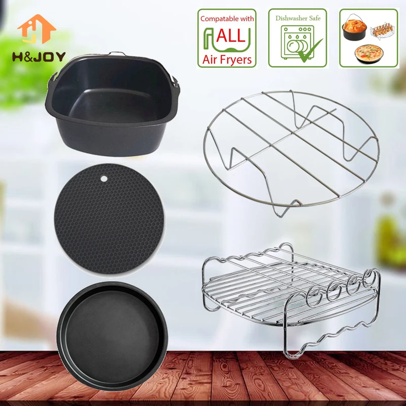 Home Air Fryer Accessories Air Frying Pan Five Piece Fryer Baking
