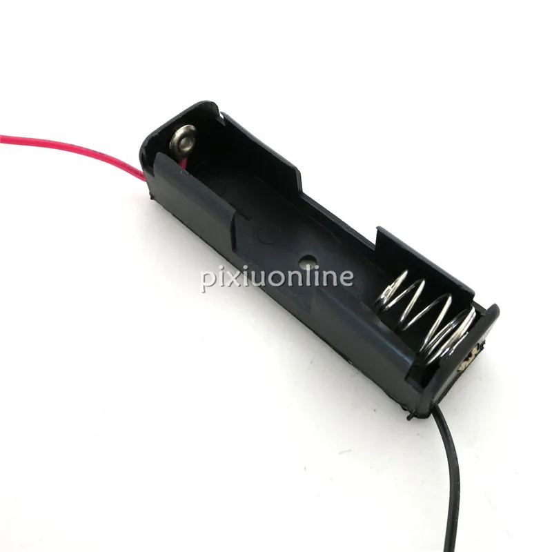 

1pc J079 Black Plastic Battery Box 1 AA Battery with Wire DIY Parts Free Shipping Russia