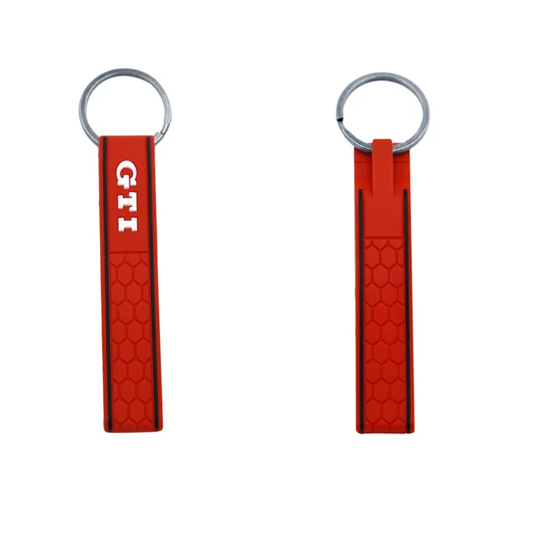 

car keychain Silicone Logo Emblem keychain Badge Key Ring for Volkswagen Golf MK2 MK3 MK4 MK5 MK6 MK7 llavero moto Accessories