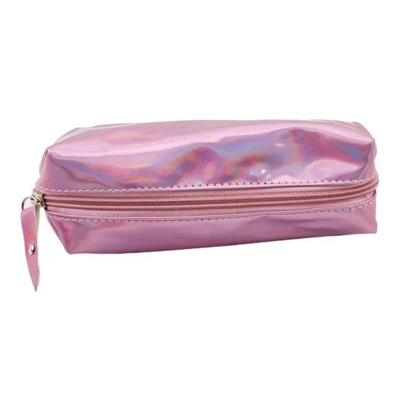 Laser Pink Mini Makeup Bags Women Holographic lady's Cosmetic Bag