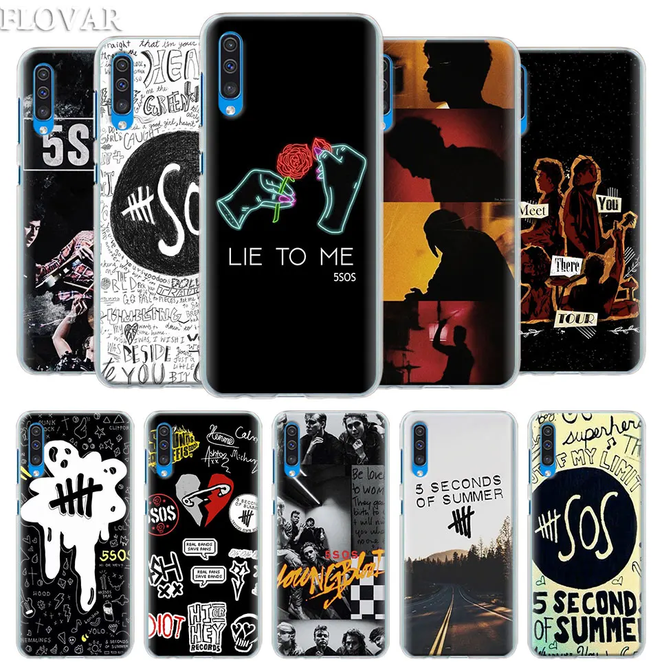 

5 Seconds of Summer Case Cover for Samsung Galaxy A30 A40 A50 A70 A6 A8 Plus A7 A9 2018 M30 Phone Case Coque
