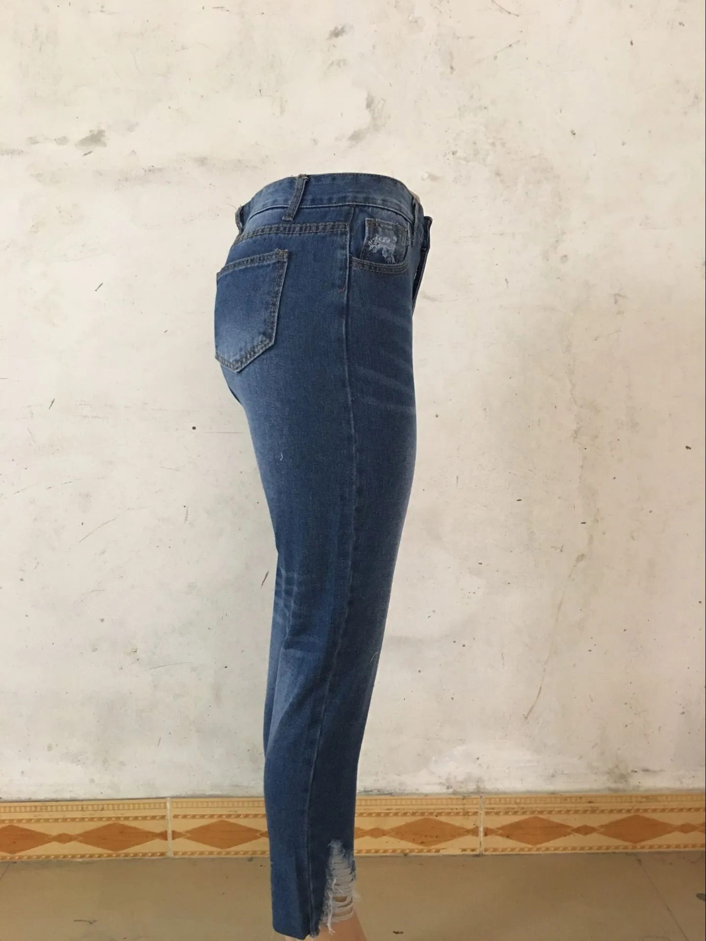 Новые женские брюки с треугольным отверстием, прямые джинсы в оправе для волос, свободные джинсы с высокой талией, штаны-шаровары для бойфренда