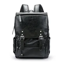 Travel Leather Backpack Rucksack Shoulder School Bag High capacity Simple Casual Schoolbag high quality Mochila Feminina Travel Leather Backpack Rucksack Shoulder School Bag High capacity Simple Casual Schoolbag high quality Mochila Feminina