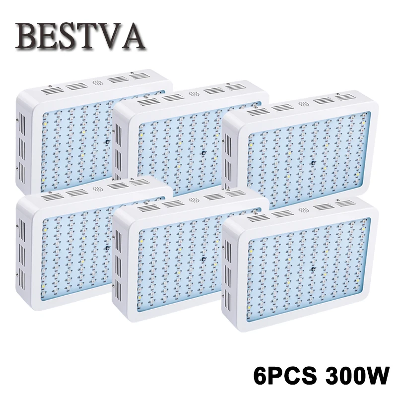 

BESTVA 6pcs 300W Led grow light full spectrum for indoor plants medical veg flower grow led lamp greenhouse houseplants