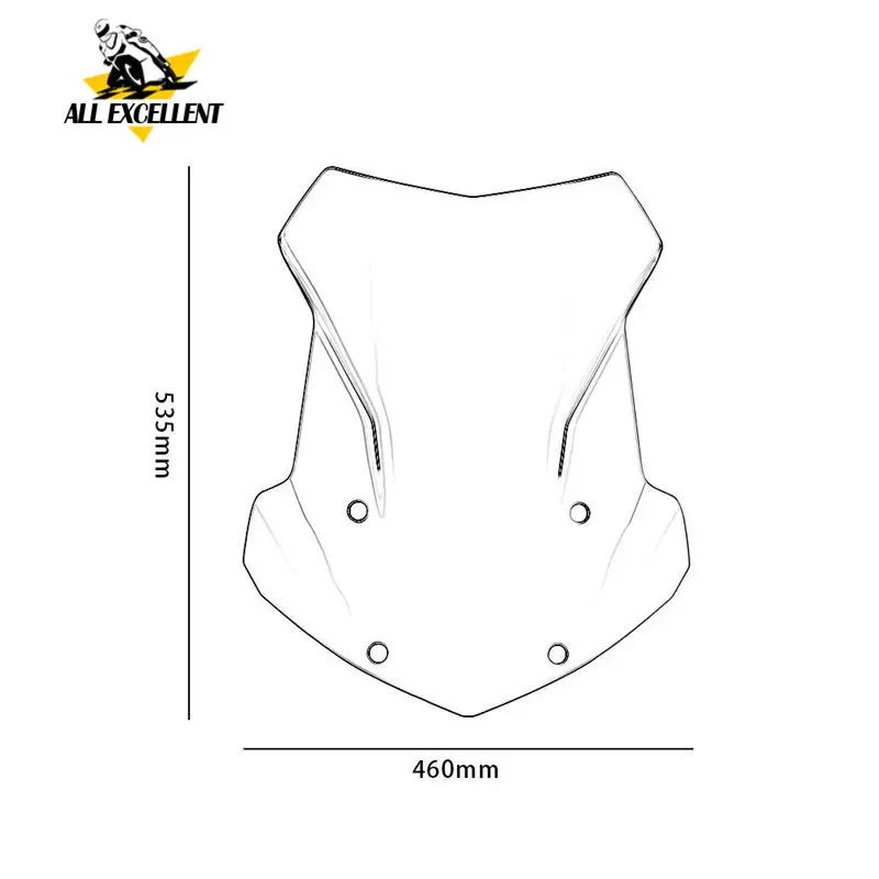 

High quality ABS clear Windscreen Windshield Screen Front Shield Deflector For BMW R1200GS R 1200 GS R 1200GS R1200 GS LC ADV