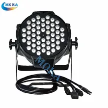 6 шт./партия светодиодный Par Light 54*3 RGB светодиодный плоский Par свет DMX управление диско свет для клубных Вечерние