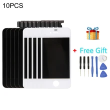 5 PCS Black + 5 PCS White iPartsBuy 3 in 1 for iPhone 4S (LCD + Frame + Touch Pad + Free Gift ) Digitizer Assembly