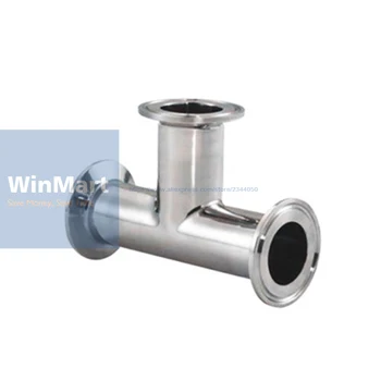 

1pc 89mm Pipe OD Fitting 106mm Feerule OD 304 Stainless Steel SanitaryTri Clamp Sanitary Tee Connector Pipe Fitting Homebrew