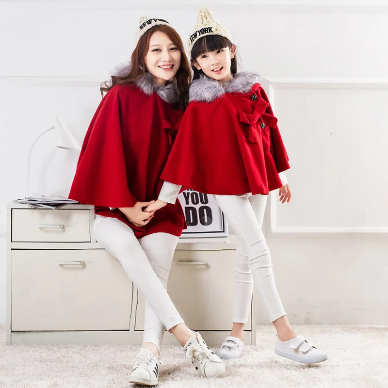 Autumn&Winter Mother Daughter Christmas Outfits Fashion Woolen Coat Autumn&Winter Mother Daughter Christmas Outfits Fashion Woolen Coat Matching Mother Daughter Clothes Family Matching Outfits-in Matching Family Outfits from ... - Autumn&Winter Mother Daughter Christmas Outfits Fashion Woolen Coat