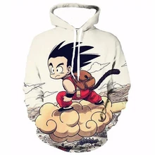 Dragon Ball Z Goku Anime Divertidos 3d Sudaderas Jerseys Sudaderas Sudaderas Con Capucha Chico Lindo de Dibujos Animados Sudadera Nuevo Dragon Ball Z con capucha(China (Mainland))