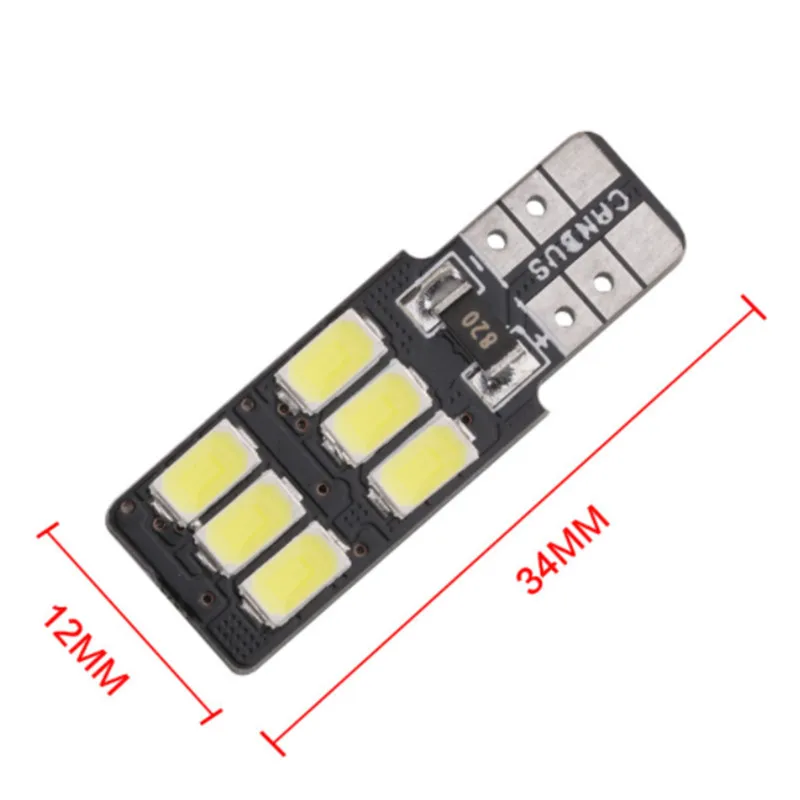 100 шт авто светодиодный T10 6smd 5630 Светодиодный w5w светодиодный T10 canbus света автомобиля Светодиодный индикатор ламповый Парковка лампы 12 V
