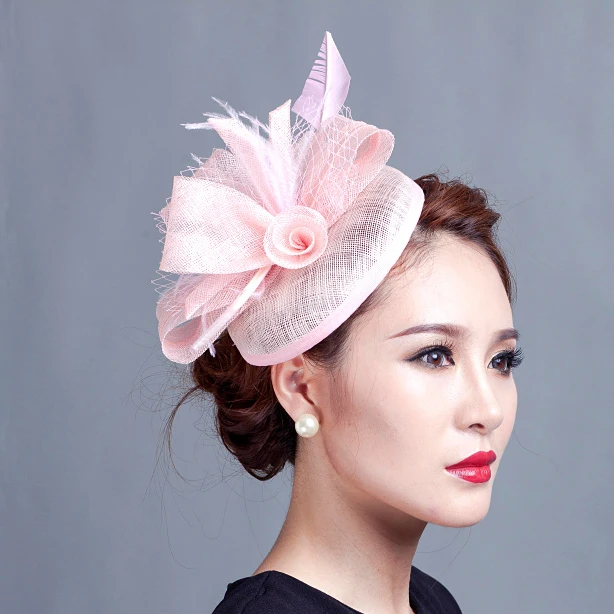 Women Purple Tail Hair Hat Fascinators Las Wedding Party Women Purple Tail Hair Hat Fascinators Las Wedding Party Fascinator Race Hats With Feather In Accessories From S Clothing