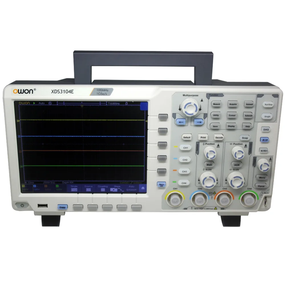 OWON XDS3104E/XDS3064E 4ch100/60MHz8bits free SCPI I2C RS232CAN