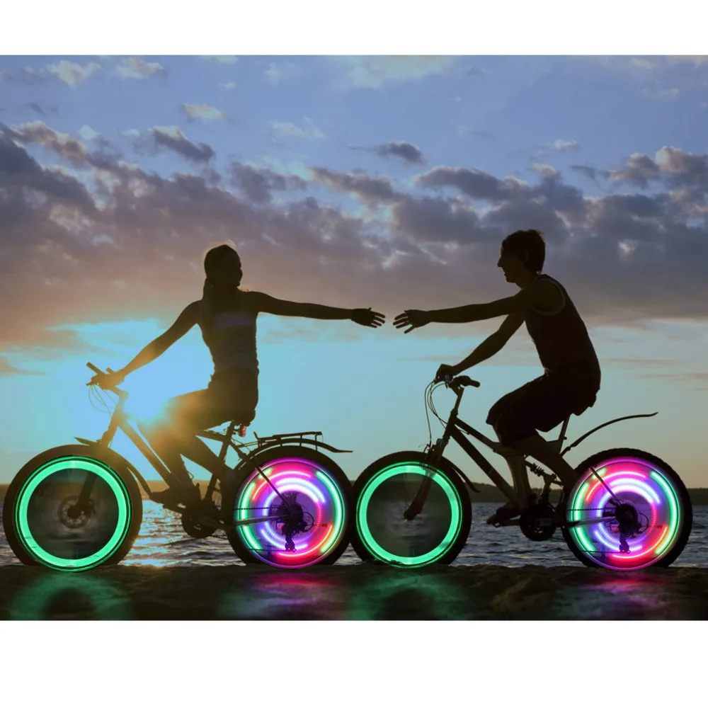 8Pcs Bicycle Led Wheel Lights for Spokes Cycling Bike Waterproof Willow Wheel Wire Light Mountain Bike Night Riding Cycling Lamp (10)