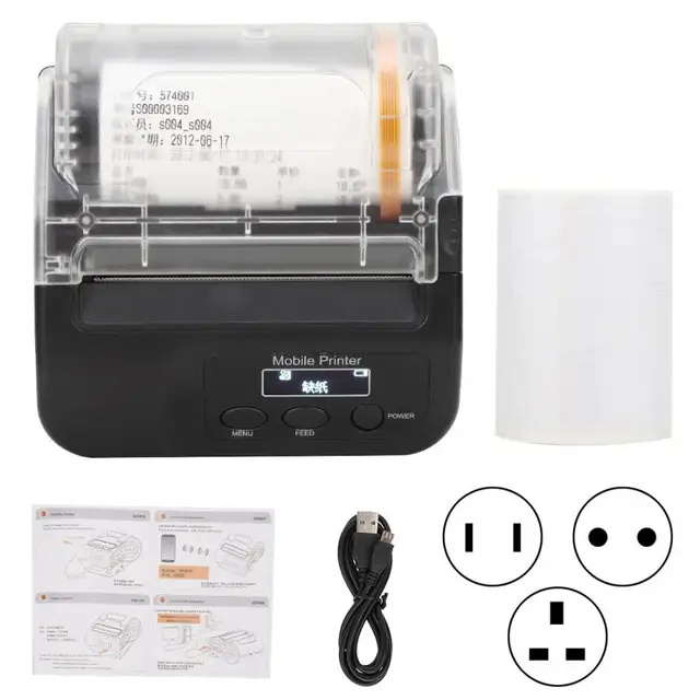 Special Price SP400B USB Bluetooth Note Label Bluetooth Thermal Printer with OLED Display 110-240v Bluetooth Thermal Printer