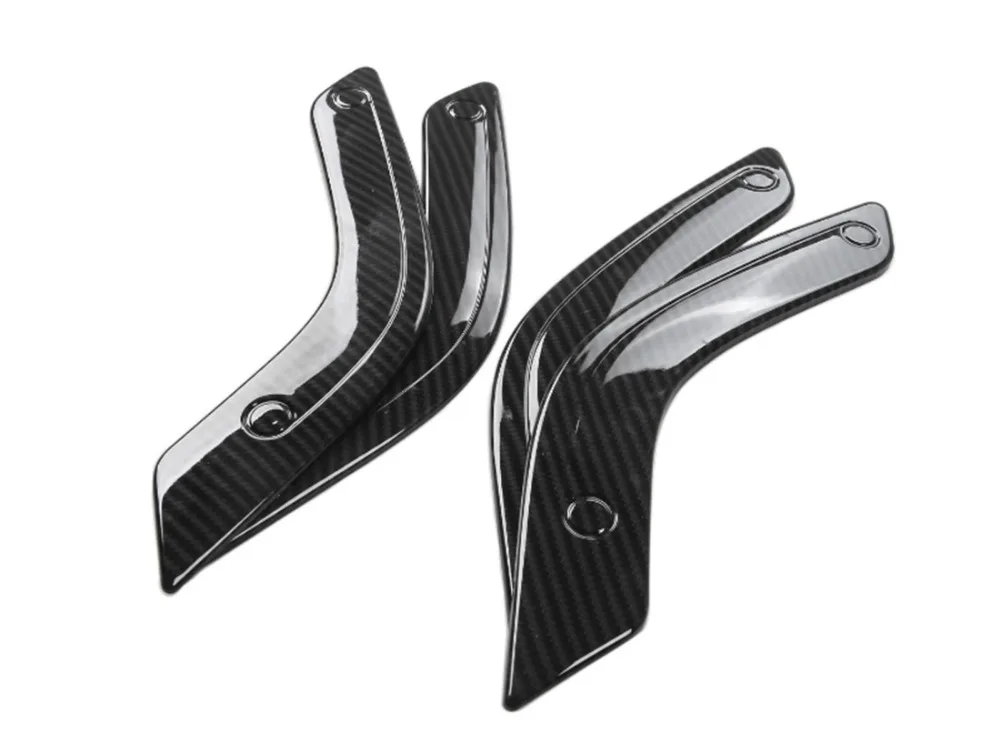 Kits de ajuste de la cubierta de la manija de la puerta Interior del grano de la fibra de carbono brillante para 2011-2017 Jeep JK Wrangler Unlimited & 4 puerta Interior de la puerta a