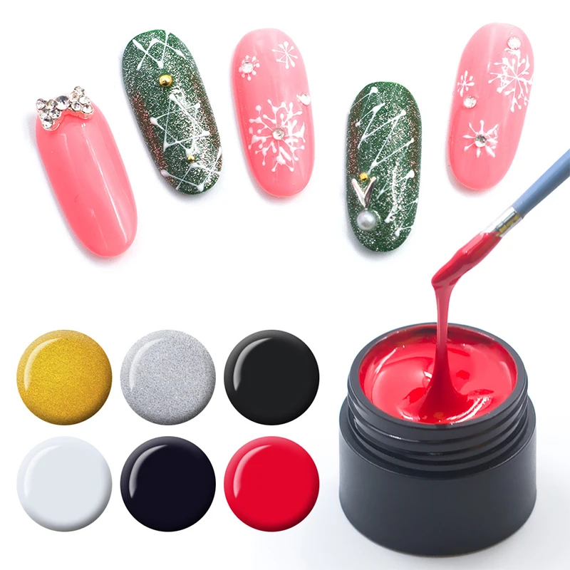 

8g Creative Nail Spider Gel DIY Web Painting Nail Art UV Gel Wire Drawing Point Line Drawing Painting Decoration Gel Spider