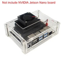 Прозрачный акриловый чехол для NVIDIA Jetson Nano Developer Kit Защитная коробка с охлаждающим