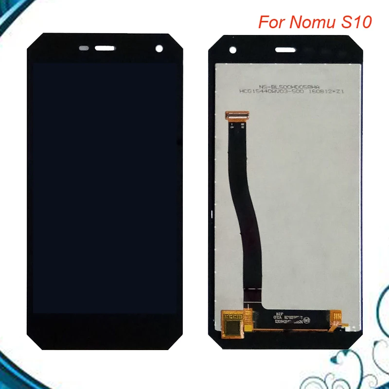 Для Nomu S10 ЖК-дисплей + сенсорный экран 100% новый ЖК-дигитайзер стеклянная панель