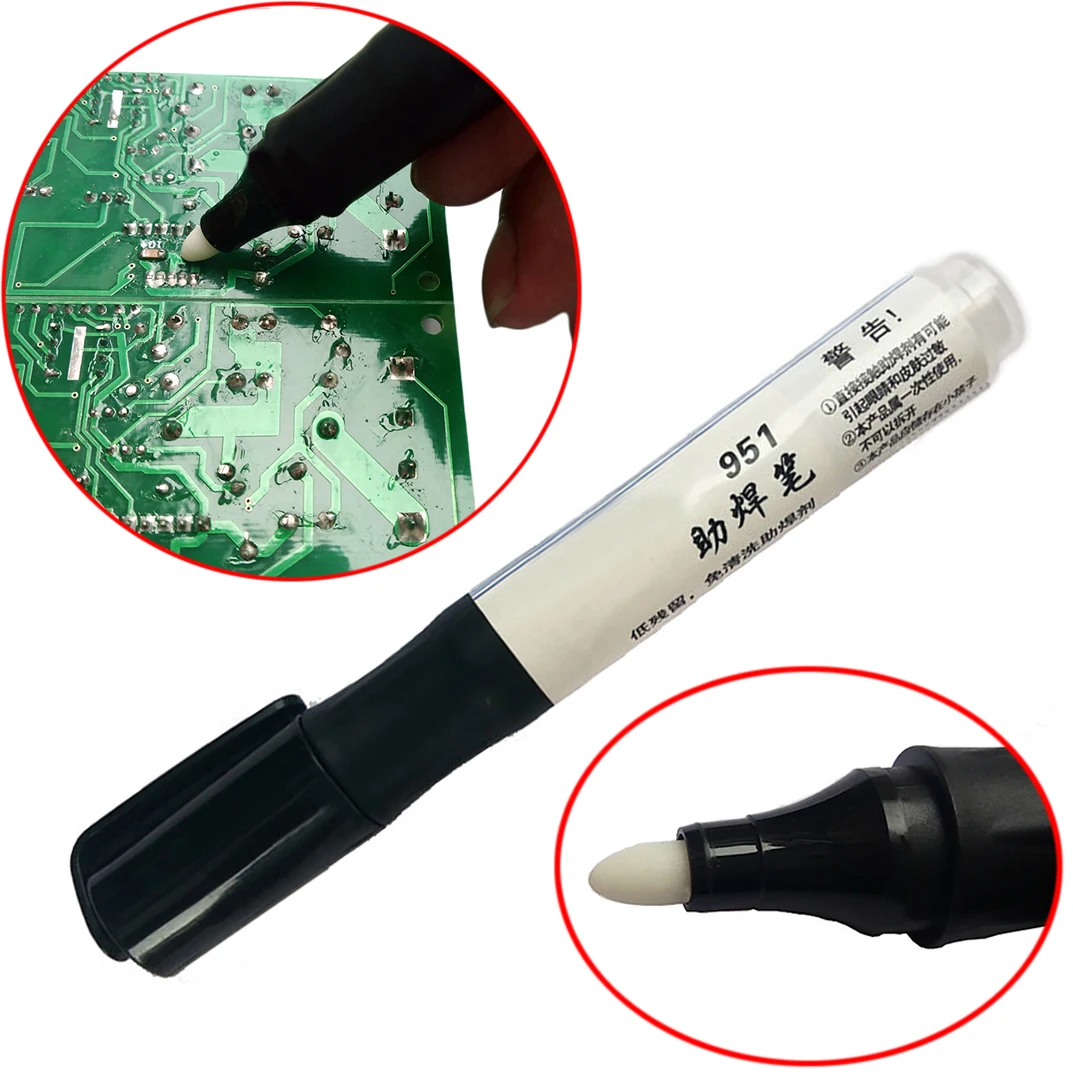 

1pc 951 Soldering Rosin Flux Pen Mayitr Low-Solid Non-Clean Surface Mount Solder Flux Pens For Rework Solar Cell Panel DIY