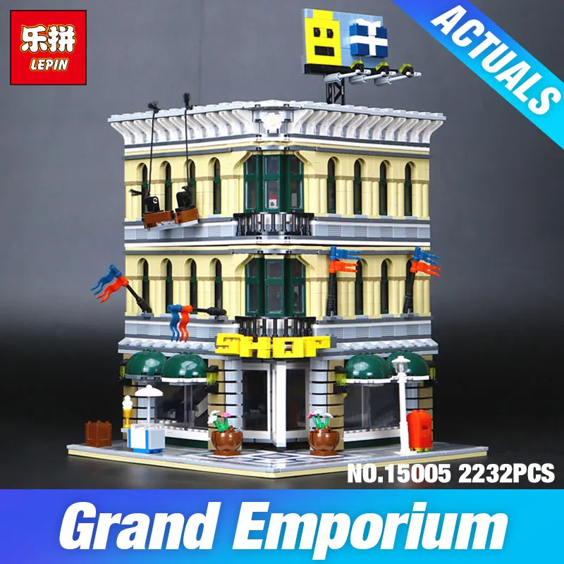 

DHL LEPIN 15005 City set Grand Emporium 10211 Model Building Blocks Bricks Kits Educational Children Toys DIY Christmas Gifts