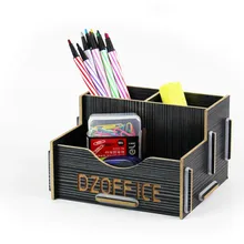 Настольный Мультифункциональный деревянный держатель ручки комбинированный ящик для хранения
