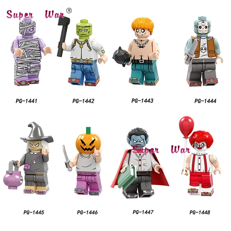 

Single Halloween Bandage Unili Brenner Wild gerff The Horror Theme building blocks model bricks toys for children