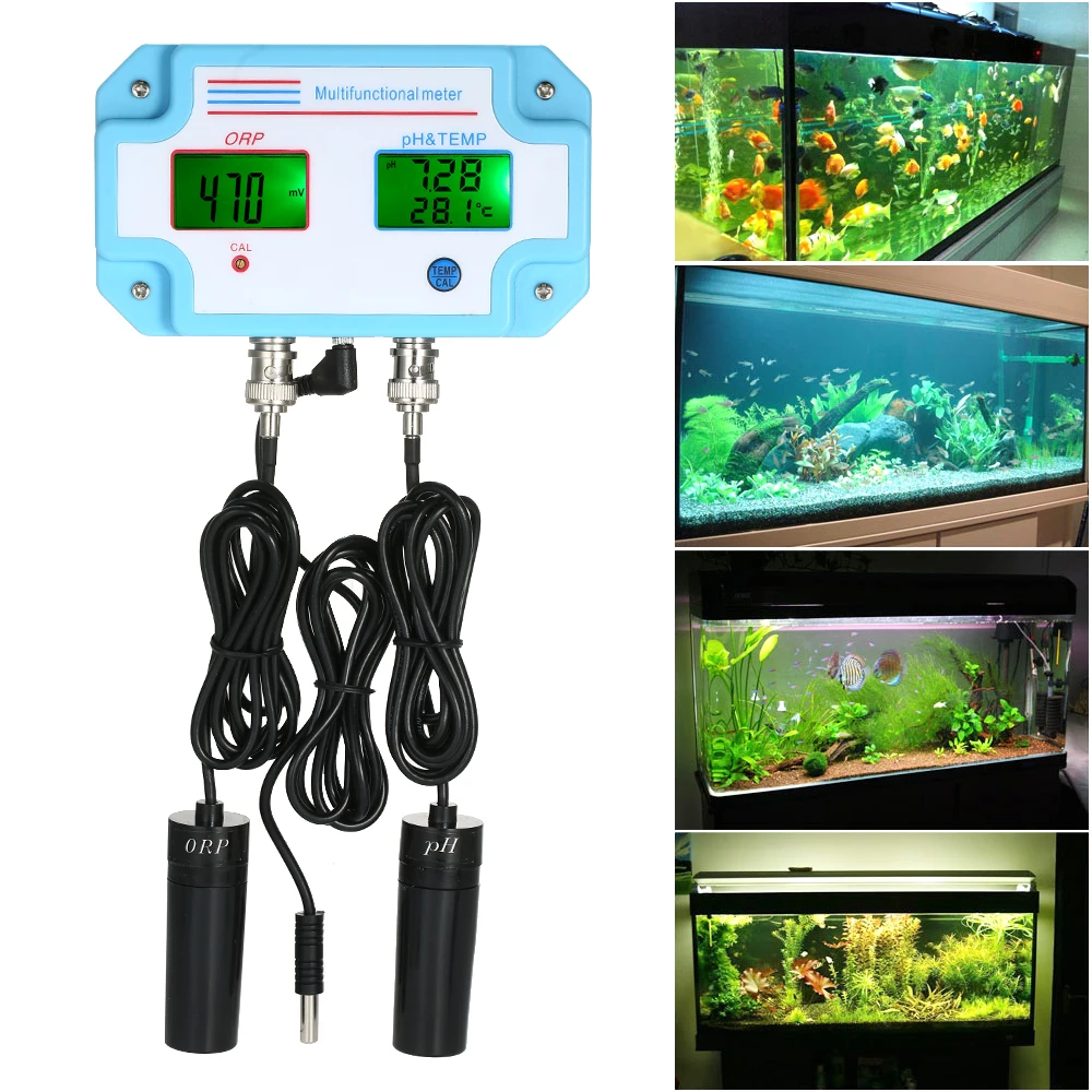 

portable Multiparameter 3 in 1 Aquarium pH meter ORP/TEMP Meter Water Quality tester Monitor Multi-parameter Digital Tri-Meter