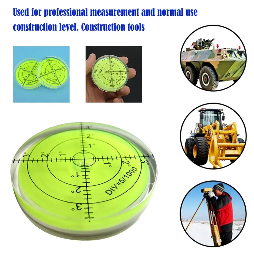 

Bullseye Spirit Bubble Surface Level Round Inclinometers for Surveying Instruments and Tribrachs