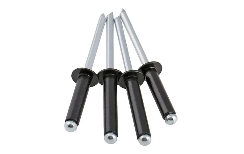 GB12618 round head Aluminum pull nails M2.4 M3.2 M4 M5 nails black core rivets decorative rivets
