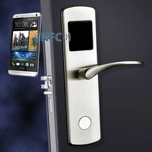 Smart NFC electronic door lock for hote Apartment and condo ,Compatible with iOS and Android Stainless steel