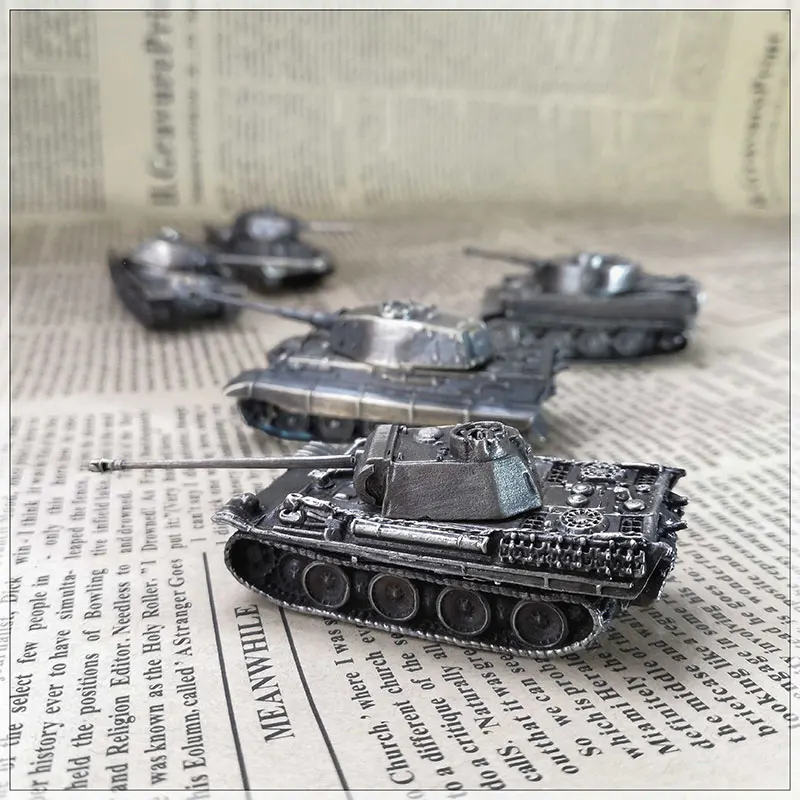 Медь 1/144 N масштаб panzerkampfwgen Тигр V пантера Тигр панцирный Танк Второй мировой войны военная модель украшения подарок игрушка собрать