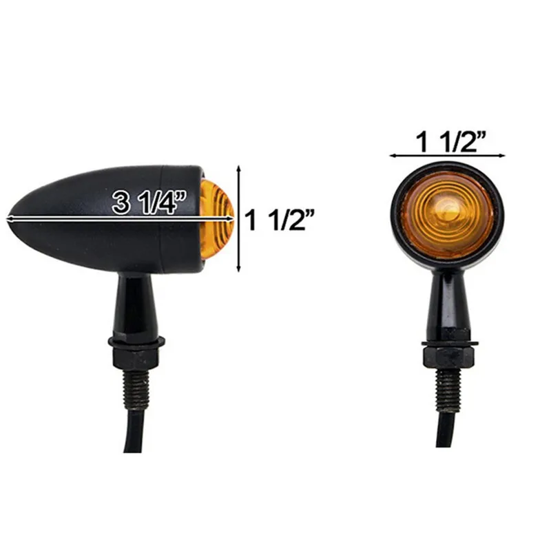 Универсальный 12V 10W индикатор сигнала поворота мотоцикла свет лампы Ретро фара