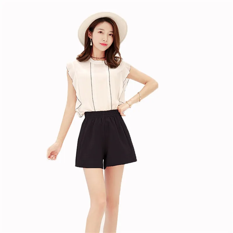Thin Spring Summer Women Shorts Fashion Casual Slim Wild High Waist Shorts 2019 New Large size Beach Wide Leg Women Shorts YH38 Thin Spring Summer Women Shorts Fashion Casual Slim Wild High Waist Shorts 2019 New Large size Beach Wide Leg Women Shorts YH38