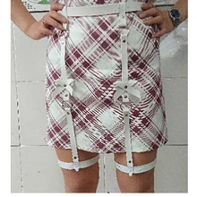 Сексуальный женский и мужской кожаный пояс для чулок с бантом, ручная работа, костюм в стиле панк, наряд с круглым вырезом вокруг талии, пояс с 4 подтяжками