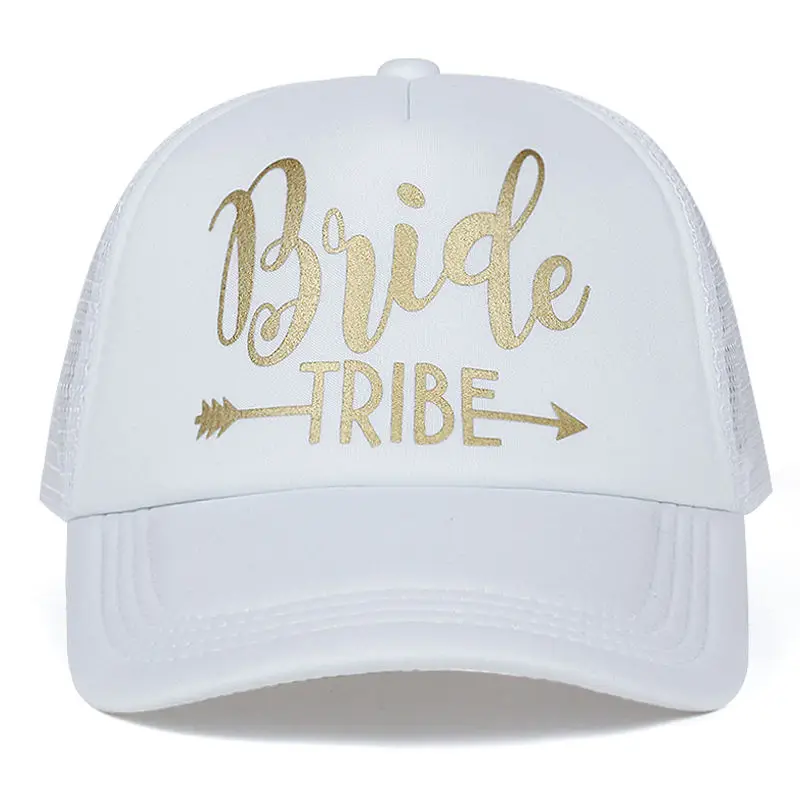 Bride Tribe Bachelorette Snapback Trucker Hat Cap Team Bride gold letters Arrow bride to be bride tribe baseball hats 2